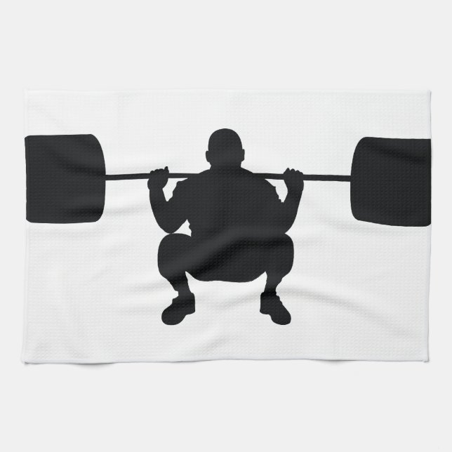 Bodybuilder Tea Towel (Horizontal)