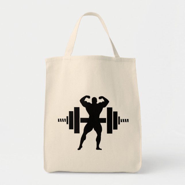 Bodybuilder Tote Bag (Front)