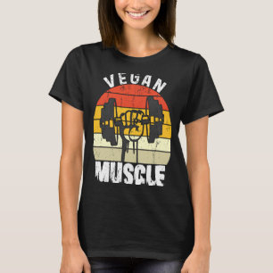 Bodybuilder Workout Vegan Muscle Retro Vegan Musc T-Shirt