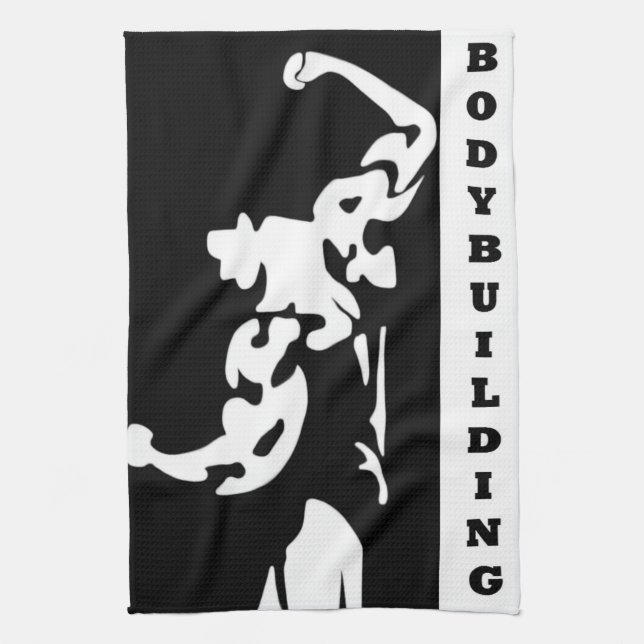 Bodybuilding American MoJo Kitchen Towel (Vertical)