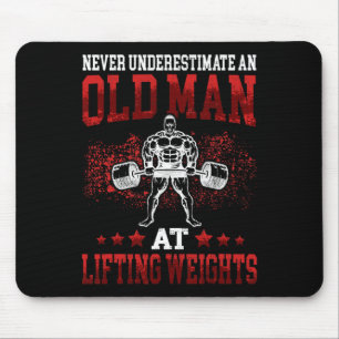 Bodybuilding And Weightlifting Designs Men's Clic  Mouse Mat