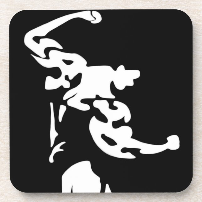 Bodybuilding Cork Coaster (Front)