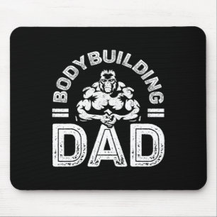 Bodybuilding Dad Shirt Men Muscle Gym Training Bod Mouse Mat