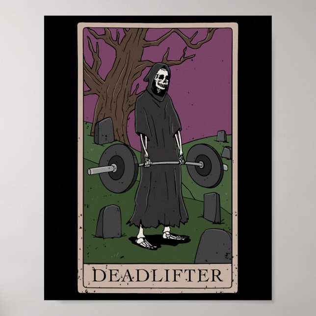 Bodybuilding Deadlifting Deadlifter Weightlifting  Poster (Front)