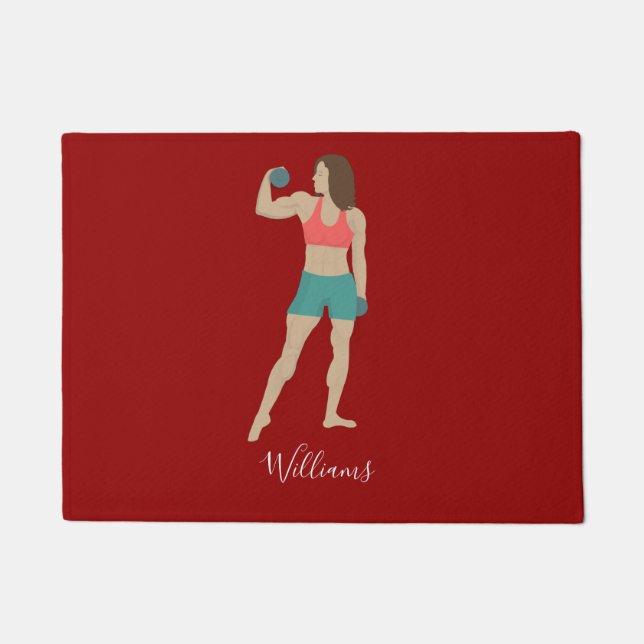 Bodybuilding Doormat (Front)