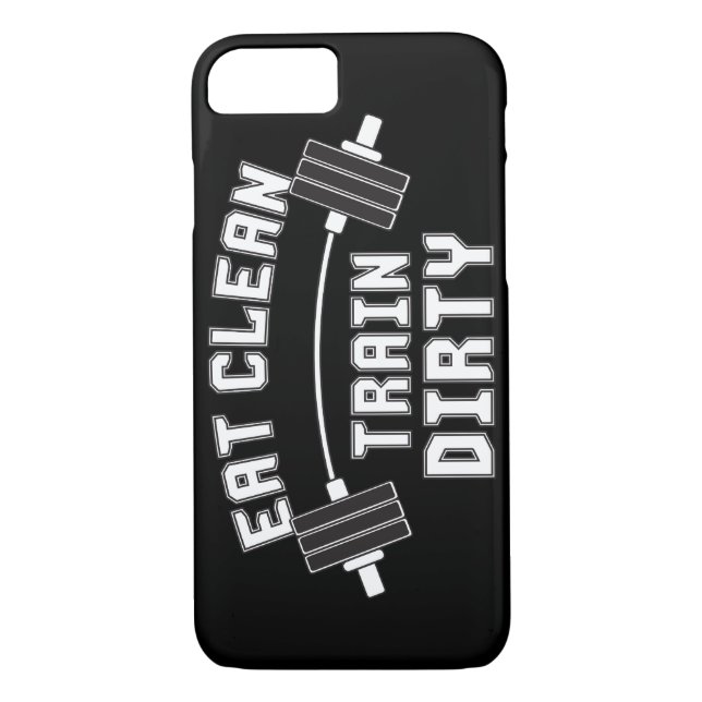 Bodybuilding - Eat Clean Train Dirty Case-Mate iPhone Case (Back)