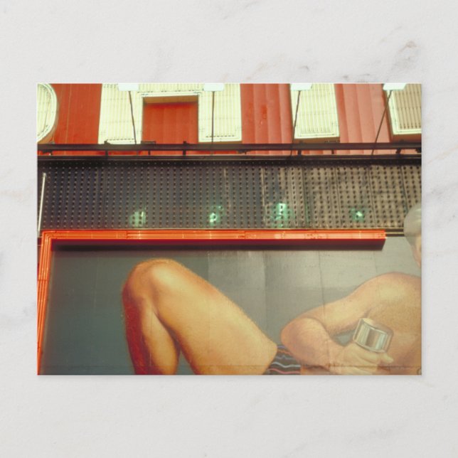 Bodybuilding Fitness Advertising Time Square NYC Postcard (Front)