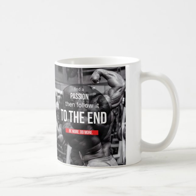 Bodybuilding Fitness Gym Workout Motivation Coffee Mug (Right)