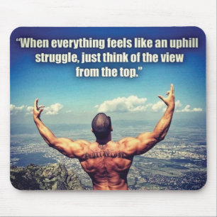 Bodybuilding Fitness Gym Workout Motivation Mouse Mat