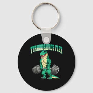 Bodybuilding Fitness Tyrannosaurus Flex Dinosaur D Key Ring