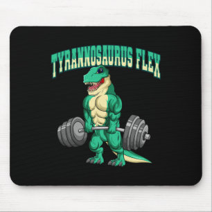 Bodybuilding Fitness Tyrannosaurus Flex Dinosaur D Mouse Mat