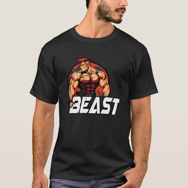 Bodybuilding Gorilla Gym Fitness Beast  1 T-Shirt (Front)