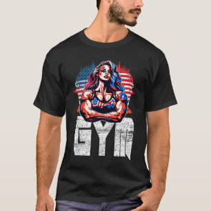 Bodybuilding Gorilla Gym Fitness Beast Woman T-Shirt