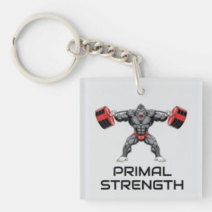 Bodybuilding Gorilla Key Ring