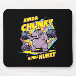 Bodybuilding Gym Kinda Chunky Kinda Hunky Weightli Mouse Mat