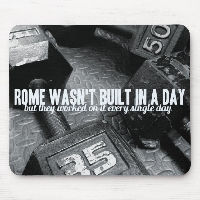 Bodybuilding Gym Motivation Mouse Mat (Front)