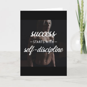 Bodybuilding Gym Workout Motivational Card