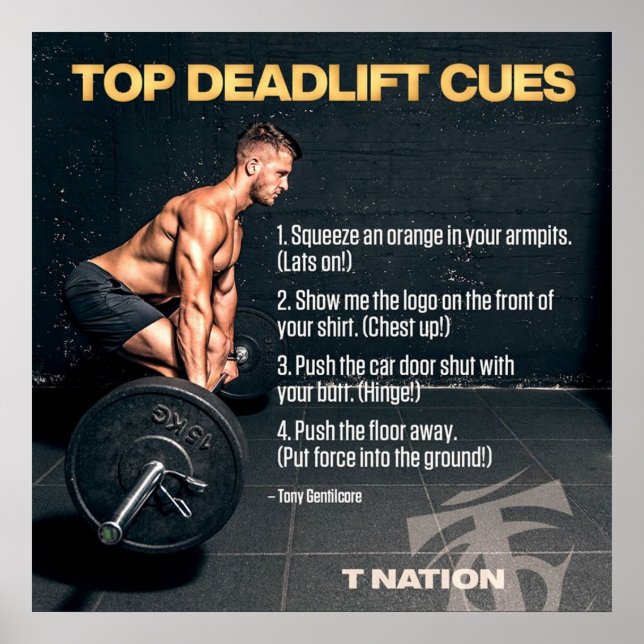 Bodybuilding Gym Workout Motivational Poster (Front)