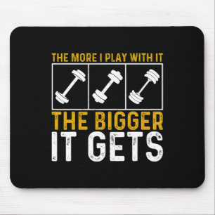 Bodybuilding Gym Workout Weightlifting Muscles Get Mouse Mat