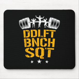 Bodybuilding Heavy Workout Squat Bench Press Deadl Mouse Mat