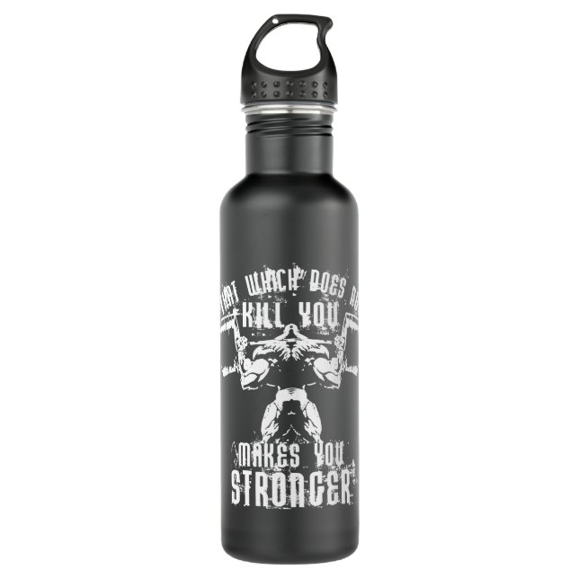 Bodybuilding Lifting Motivation - Squat 710 Ml Water Bottle (Front)