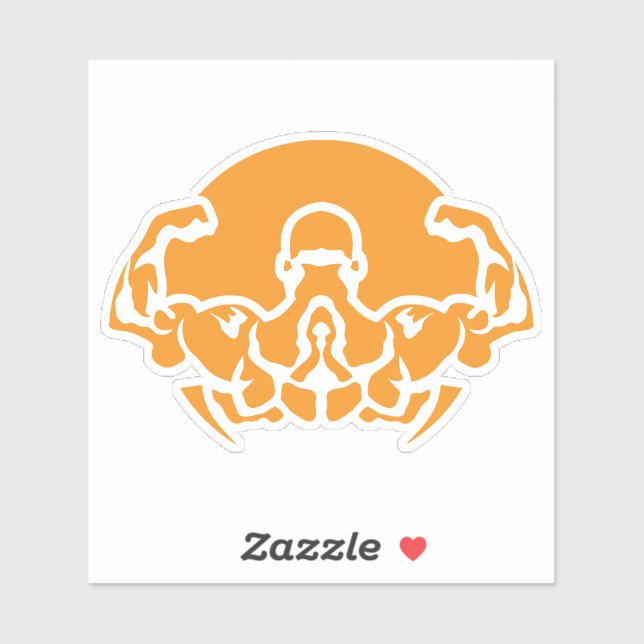 bodybuilding logo musculation dos biceps 6 (Sheet)