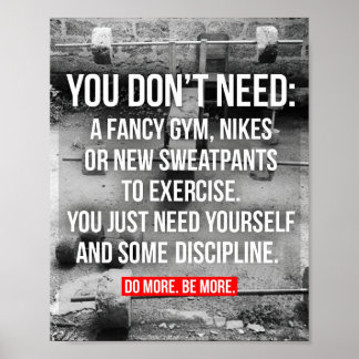 Bodybuilding Motivational  Poster