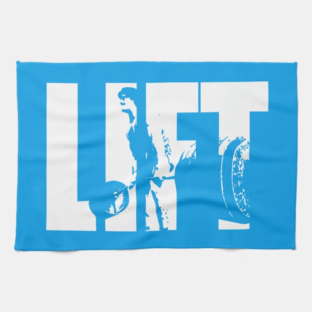 Bodybuilding Motivational Tea Towel (Horizontal)