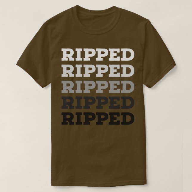 Bodybuilding RIPPED T-Shirt (Design Front)