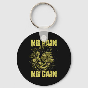 Bodybuilding Shirts For Men No Pain No Gain Bodybu Key Ring