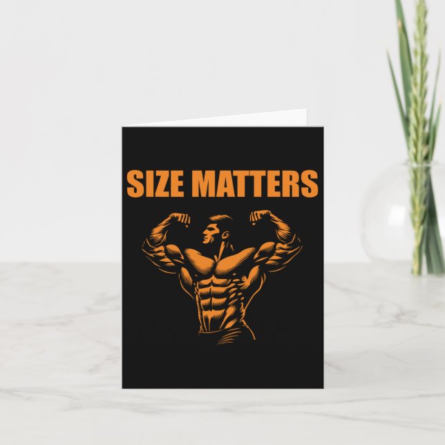 Bodybuilding – Size S Sticker  Card (Front)