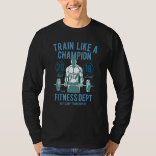 Bodybuilding Strength Sports Retro Train Like A Ch T-Shirt