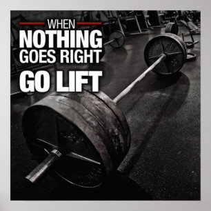 Bodybuilding Workout Fitness Motivational Poster