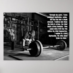 Bodybuilding Workout Fitness Motivational Poster