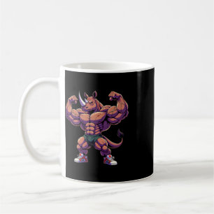 Bodybuilding Workout Gym Men Pocket Rhino With Mus Coffee Mug