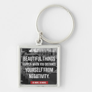 Bodybuilding Workout Motivation - Negativity Key Ring