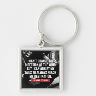 Bodybuilding Workout Motivational Words Key Ring