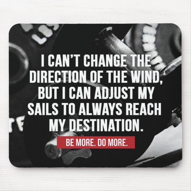 Bodybuilding Workout Motivational Words Mouse Mat (Front)