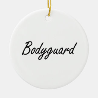 Bodyguard Artistic Job Design Ceramic Tree Decoration