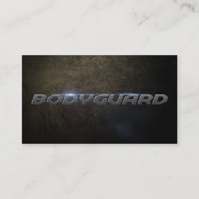 Bodyguard Business Card (Front)