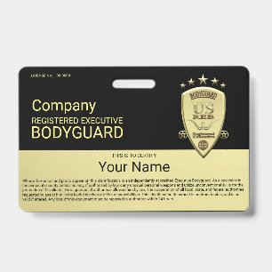Bodyguard ID Badge
