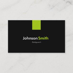 Bodyguard Modern Mint Green Business Card