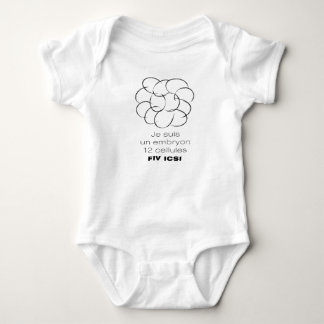 Bodystocking for baby. Embryo 12 cells ICSI Baby Bodysuit