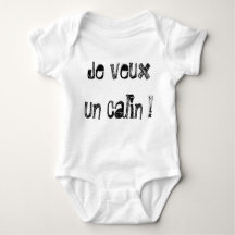 Bodystocking for baby “I want a calin!” by REN
