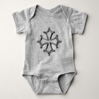 Bodystocking gray baby occitan Cross Bodysuit