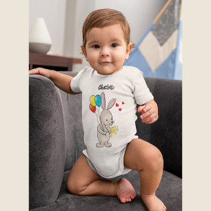 Bodysuit "Bunny with Balloons"