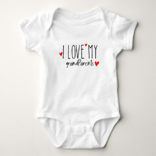 Bodysuit I love You my grandparents