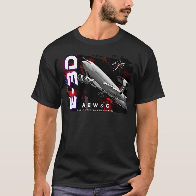 Boeing E-3 Sentry  AEW&C Aircraft T-Shirt (Front)