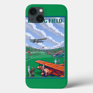 Boeing Field Vintage Travel Poster iPhone 13 Case