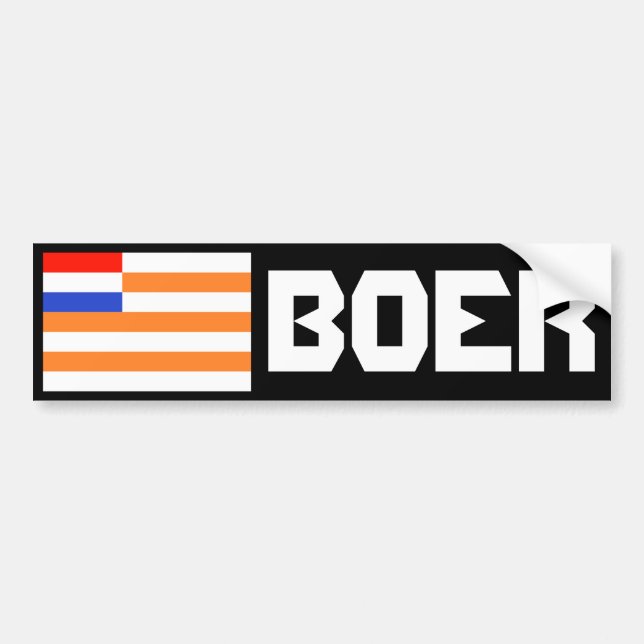 Boer Bumper Sticker (Front)